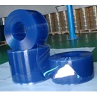 PVC STRIP CURTAIN DOOR (CURTAINS BLUE CLEAR PLASTIC) 1